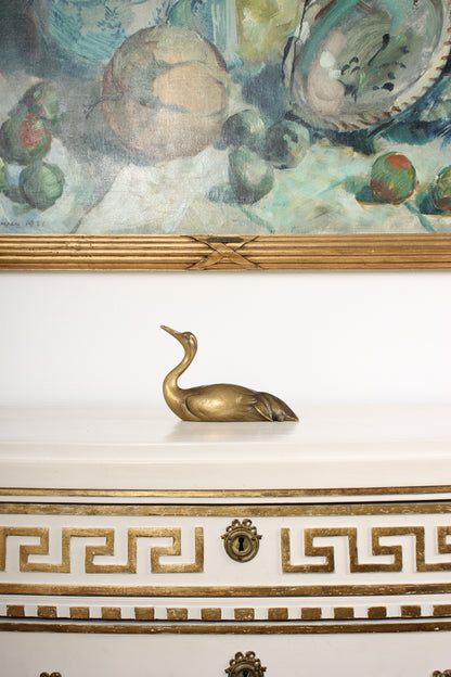 Vintage Japanese Bronze Bird Sculpture by Tsuda Eijyu