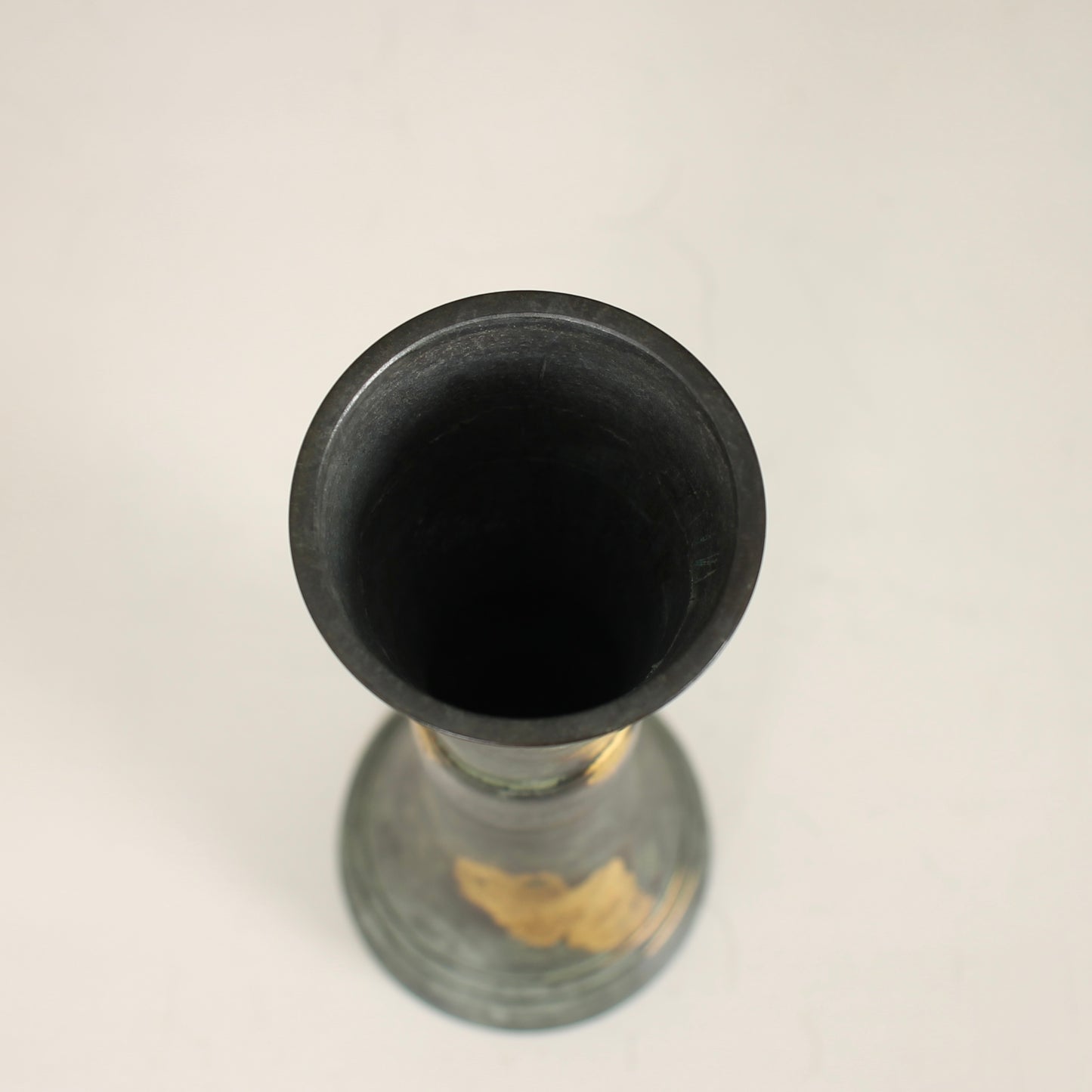 Vintage Japanese Bronze Vase by Hata Zoroku
