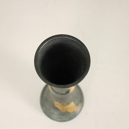Vintage Japanese Bronze Vase by Hata Zoroku