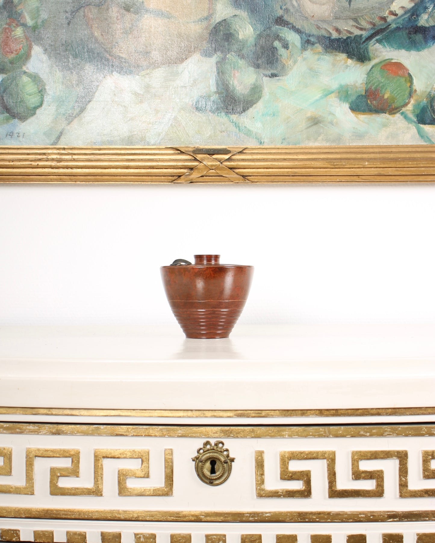 Vintage Japanese Bronze Vase by Habara Ichiyo