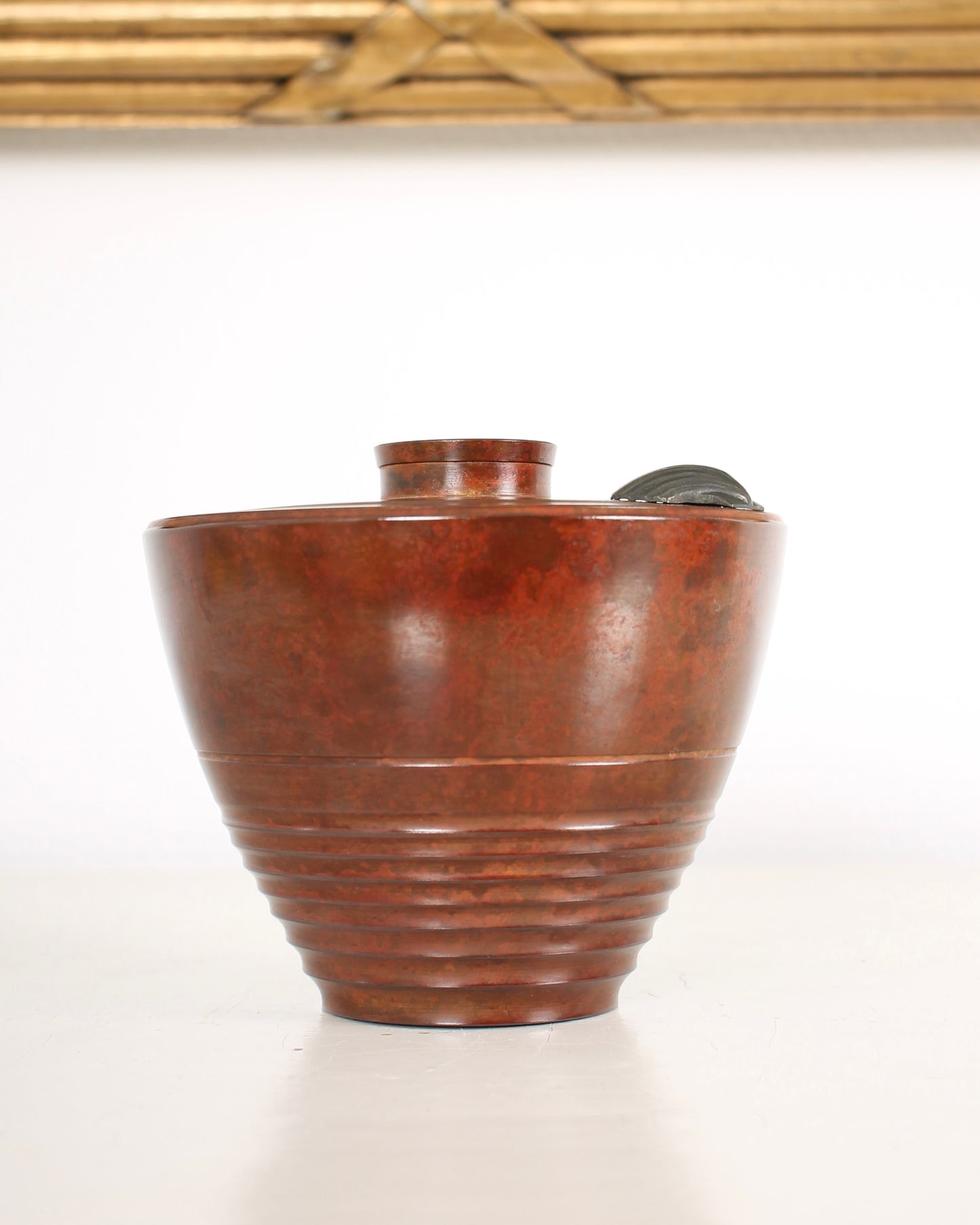 Vintage Japanese Bronze Vase by Habara Ichiyo