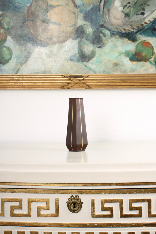 Vintage Japanese Bronze Vase by Kobayashi Shomin