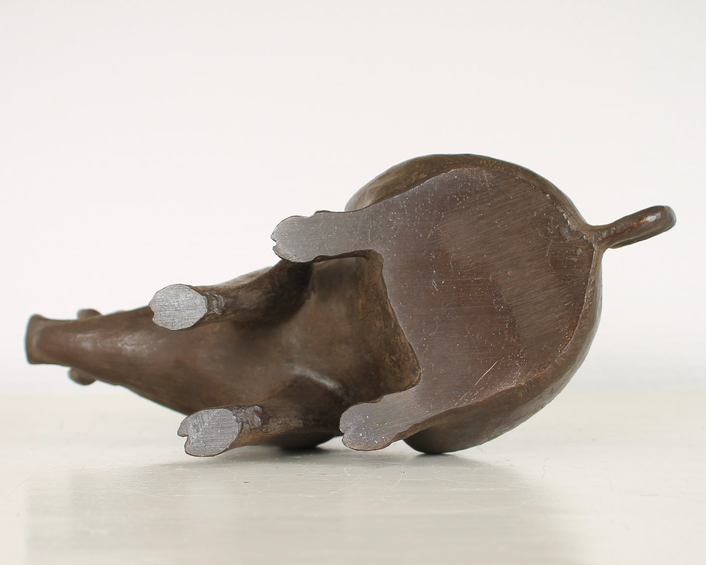 Vintage Japanese Bronze Boar Sculpture by Tsuda Eijyu