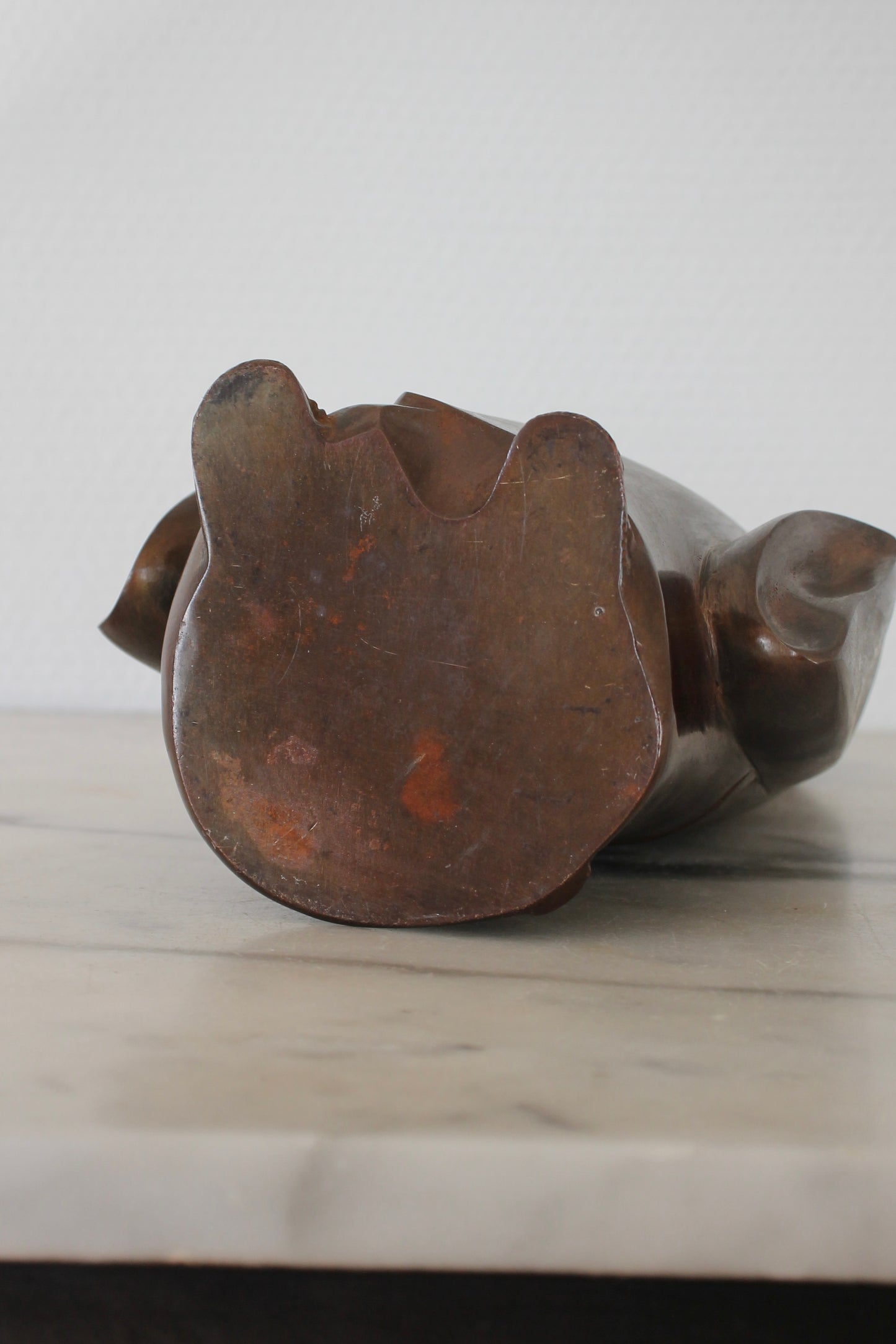 Vintage Japanese Bronze Sculpture of Selflessness Child