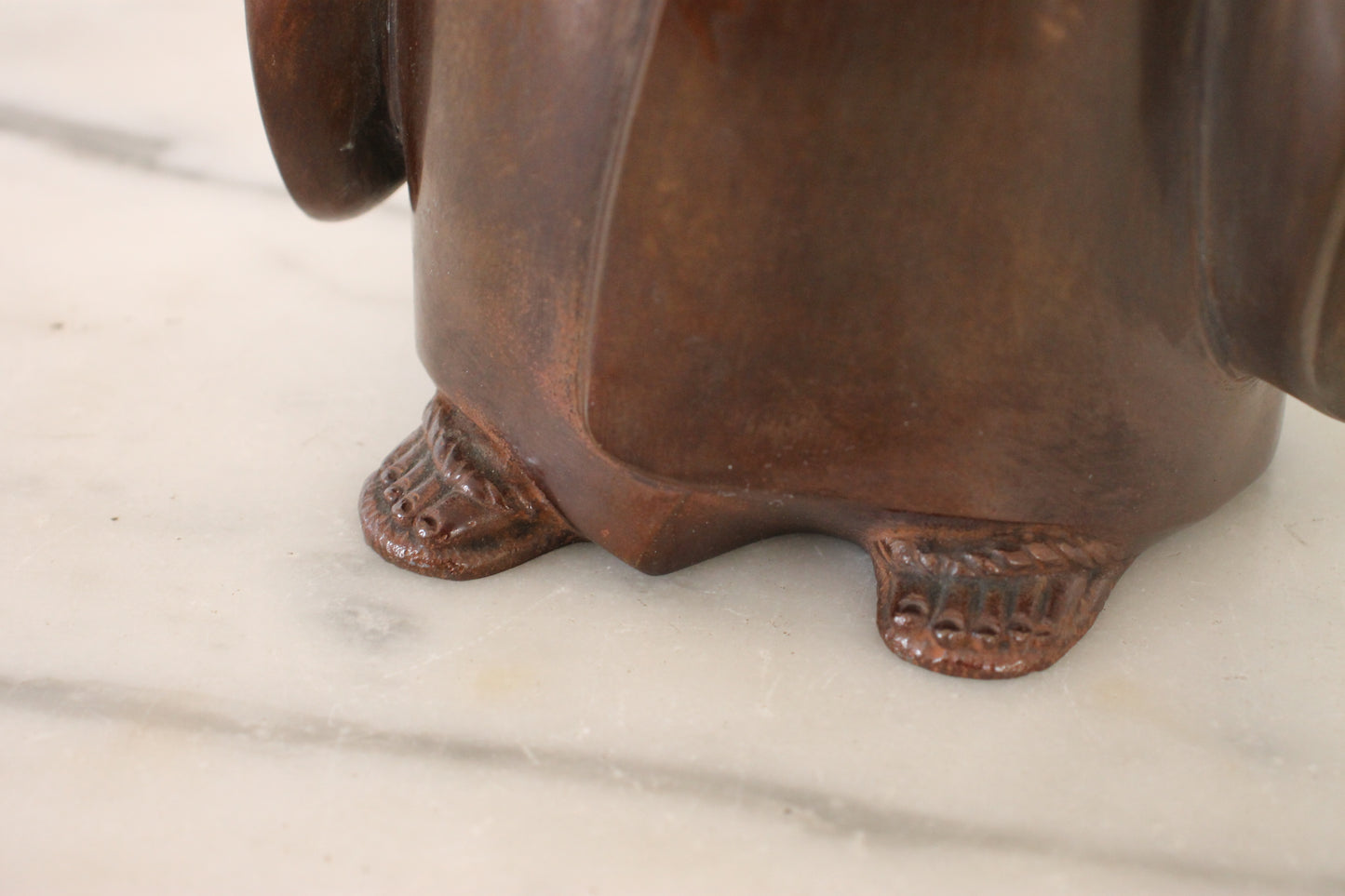 Vintage Japanese Bronze Sculpture of Selflessness Child