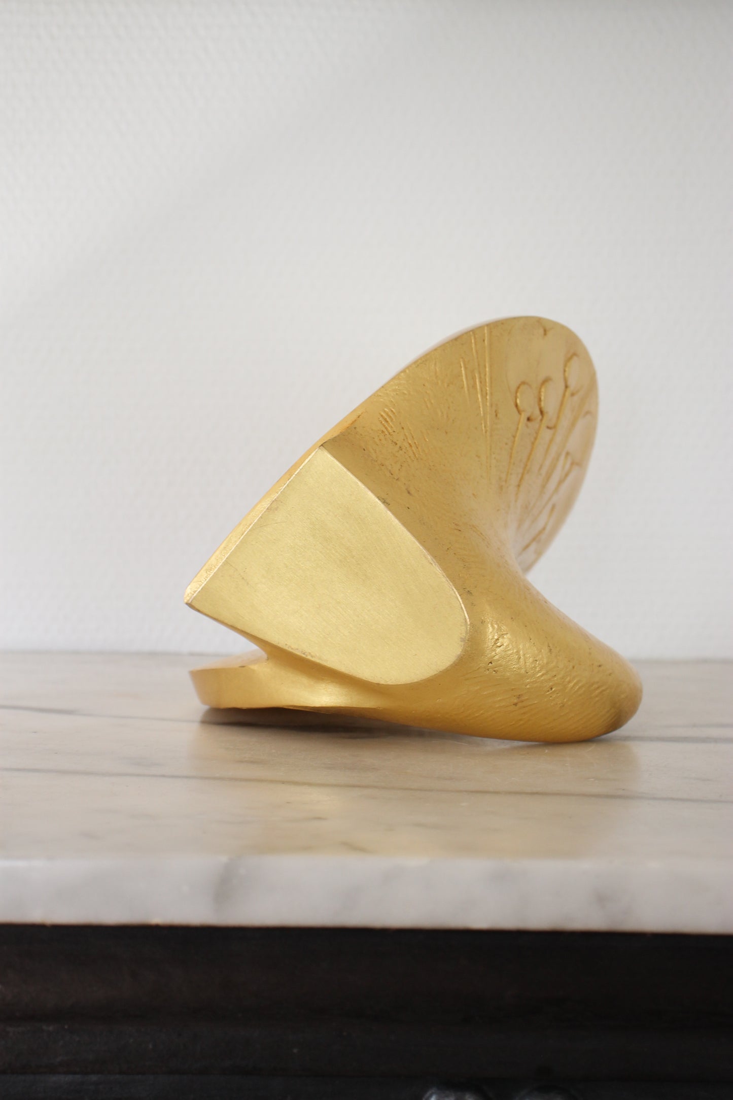 Vintage Japanese Bronze Sculpture of Peacock