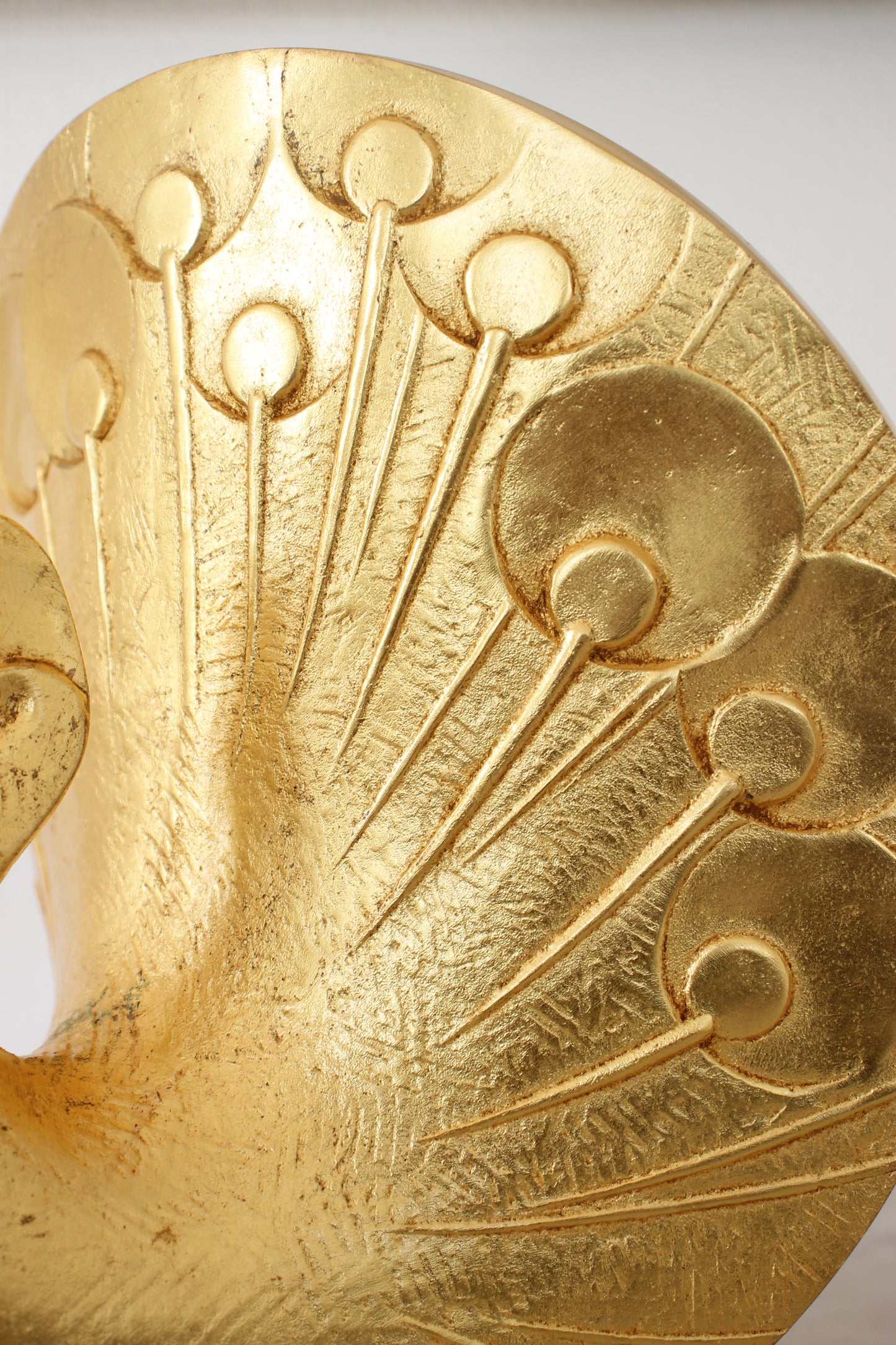 Vintage Japanese Bronze Sculpture of Peacock